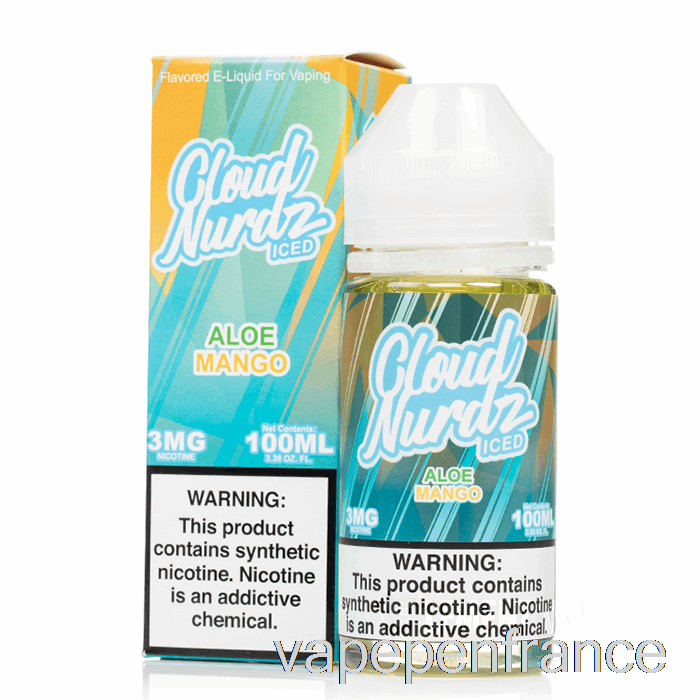 Mangue Glacée à L'aloe Vera - Cloud Nurdz - Stylo Vape 100 Ml 3 Mg